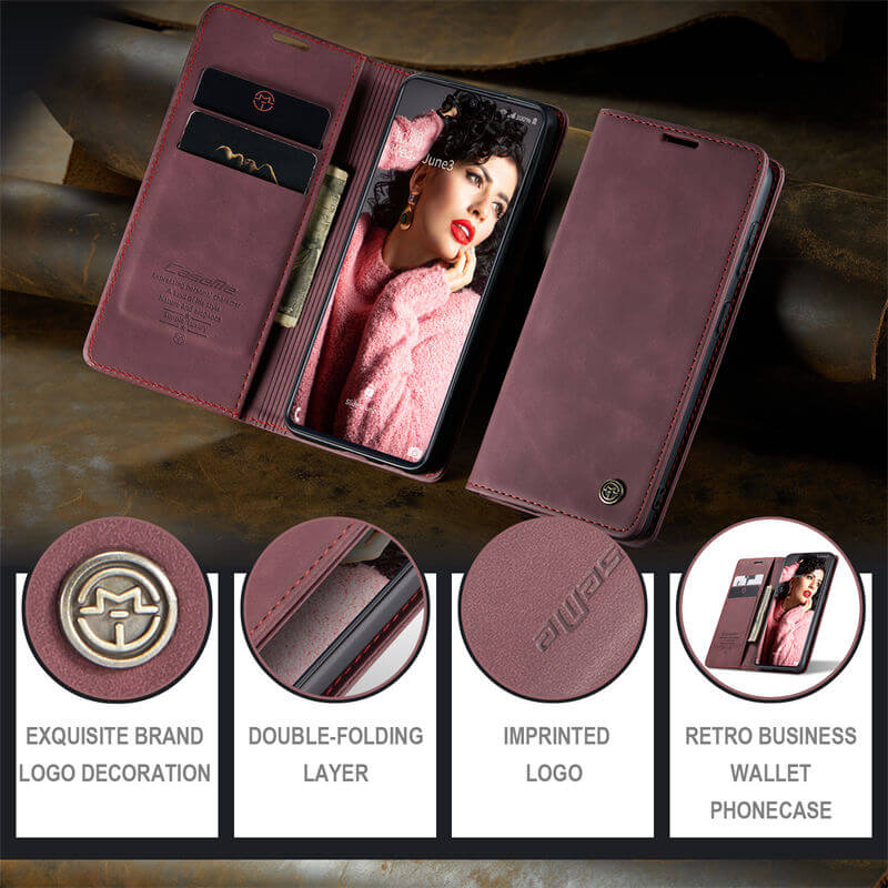 CaseMe Samsung Galaxy A71 4G Wallet Suede Leather Case - Image 10