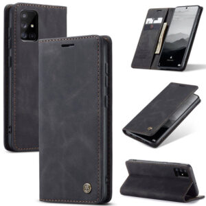 CaseMe Samsung Galaxy A71 4G Wallet Suede Leather Case