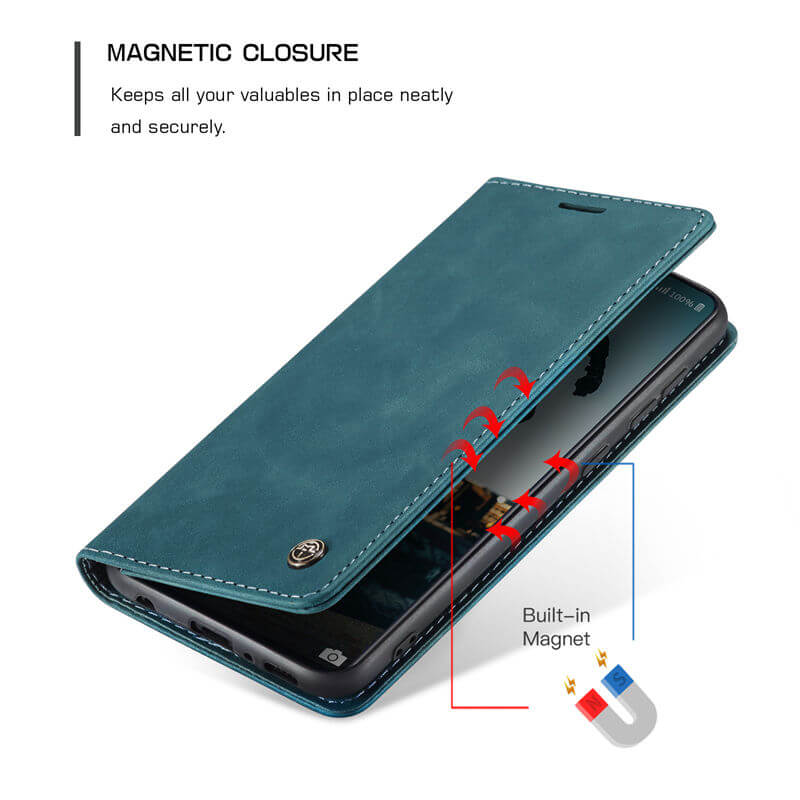 CaseMe Samsung Galaxy A71 4G Wallet Suede Leather Case - Image 7