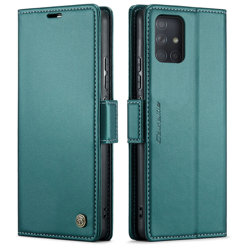 CaseMe Samsung Galaxy A71 4G Wallet RFID Blocking Magnetic Buckle Case - Image 12