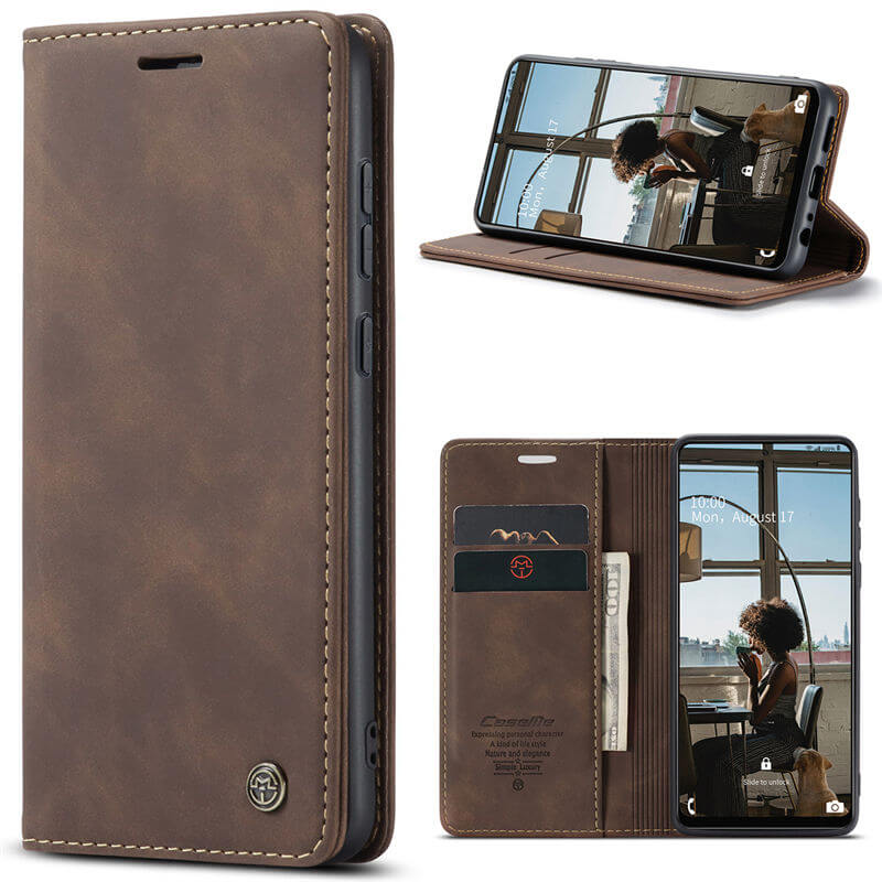 CaseMe Samsung Galaxy A72 Wallet Suede Leather Case - Image 12