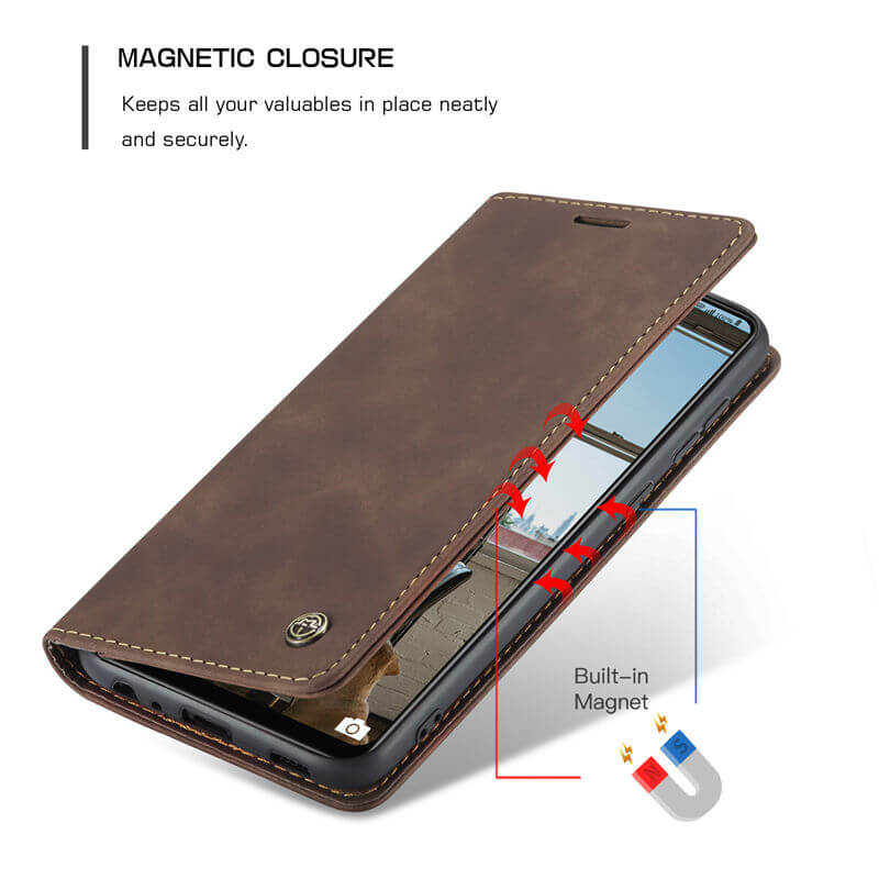 CaseMe Samsung Galaxy A72 Wallet Suede Leather Case - Image 7