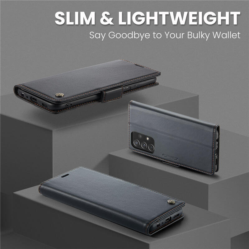 CaseMe Samsung Galaxy A72 Wallet RFID Blocking Magnetic Buckle Case - Image 3