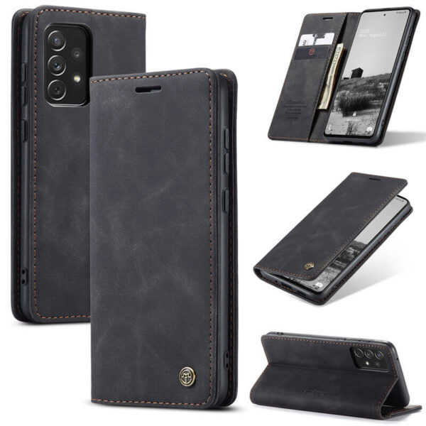 CaseMe Samsung Galaxy A73 5G Wallet Suede Leather Case