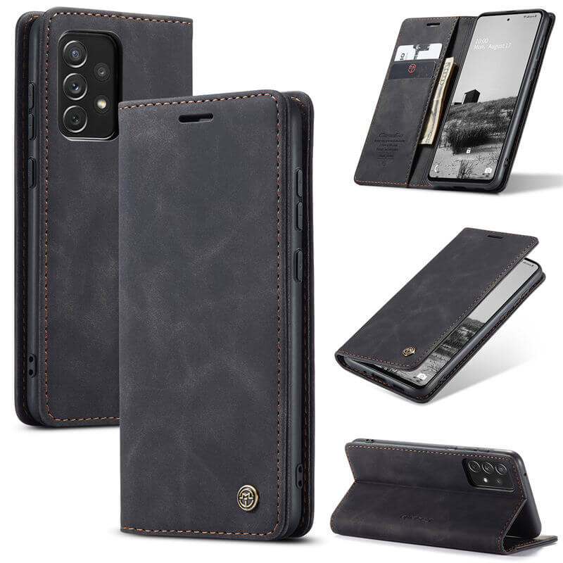 CaseMe Samsung Galaxy A73 5G Wallet Suede Leather Case