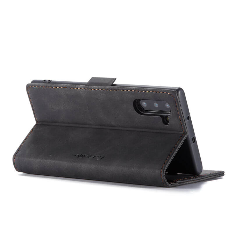 CaseMe Samsung Galaxy Note 10 Wallet Suede Leather Case - Image 7