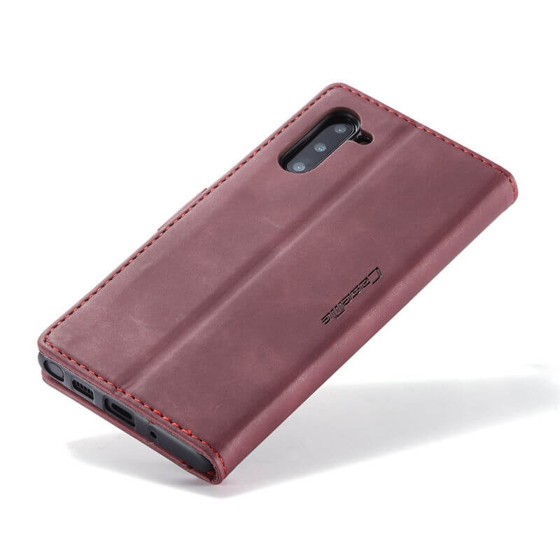 CaseMe Samsung Galaxy Note 10 Wallet Suede Leather Case - Image 10