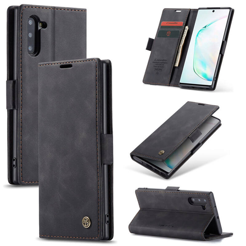 CaseMe Samsung Galaxy Note 10 Wallet Suede Leather Case