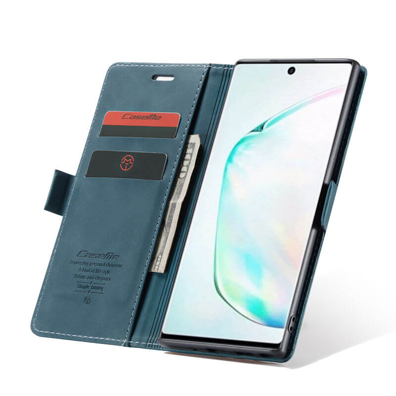 CaseMe Samsung Galaxy Note 10 Plus Wallet Suede Leather Case - Image 6