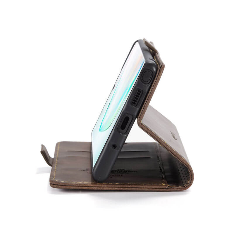 CaseMe Samsung Galaxy Note 10 Plus Wallet Suede Leather Case - Image 8
