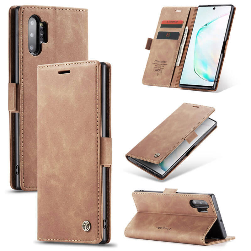CaseMe Samsung Galaxy Note 10 Plus Wallet Suede Leather Case