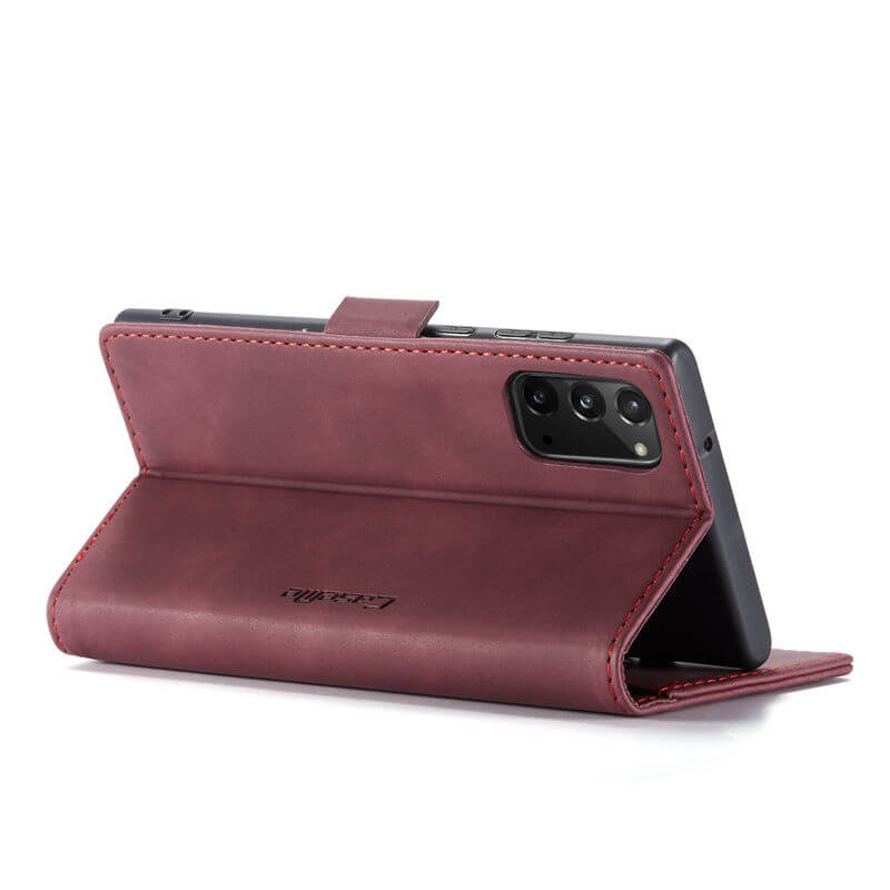 CaseMe Samsung Galaxy Note 20 Wallet Suede Leather Case - Image 8