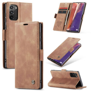 CaseMe Samsung Galaxy Note 20 Wallet Suede Leather Case