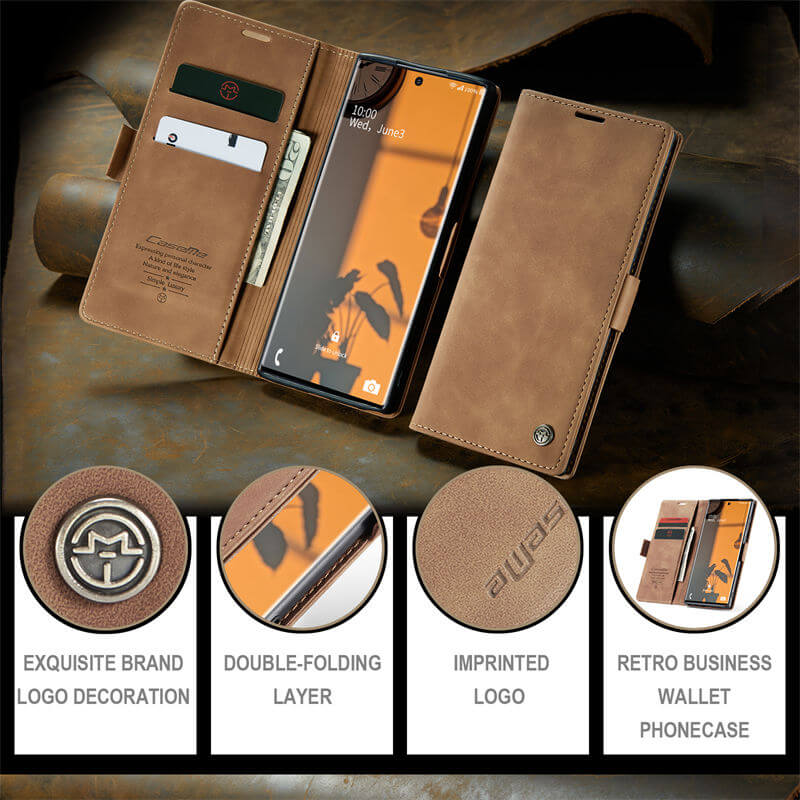 CaseMe Samsung Galaxy Note 20 Ultra Wallet Suede Leather Case - Image 10