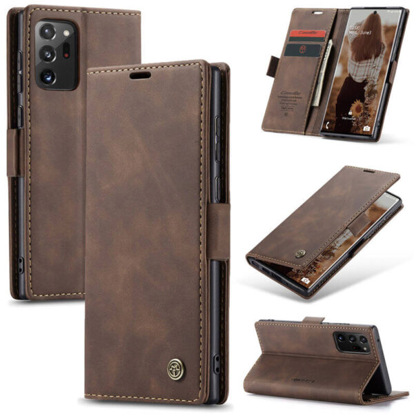 CaseMe Samsung Galaxy Note 20 Ultra Wallet Suede Leather Case