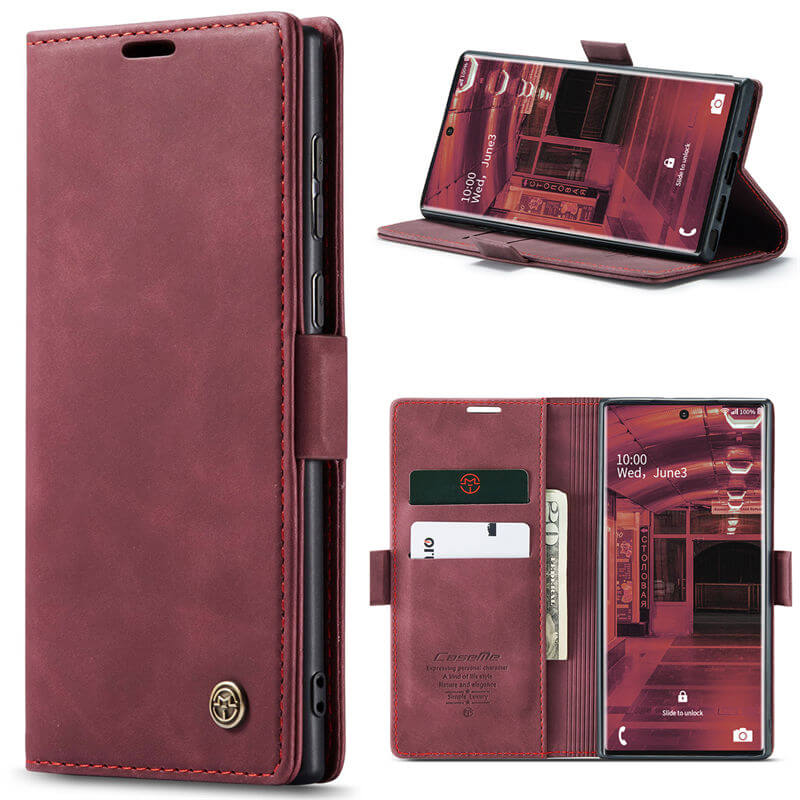 CaseMe Samsung Galaxy Note 20 Ultra Wallet Suede Leather Case - Image 12