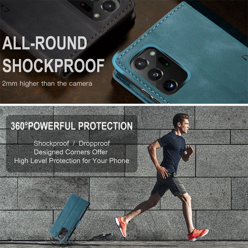 CaseMe Samsung Galaxy Note 20 Ultra Wallet Suede Leather Case - Image 9
