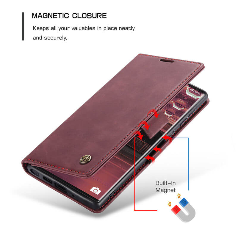 CaseMe Samsung Galaxy Note 20 Ultra Wallet Suede Leather Case - Image 7