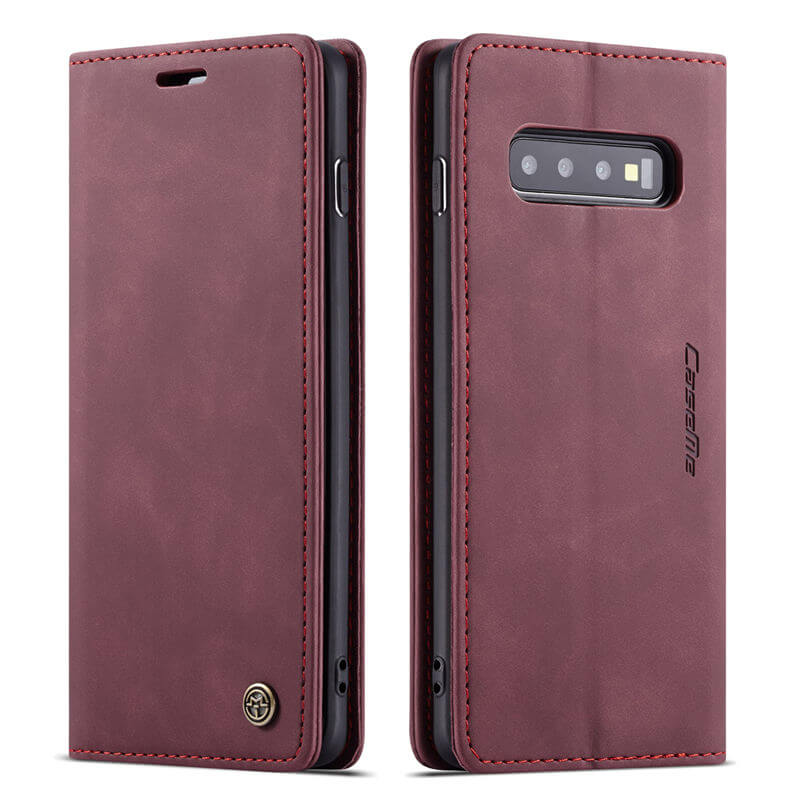 CaseMe Samsung Galaxy S10 Wallet Suede Leather Case - Image 11