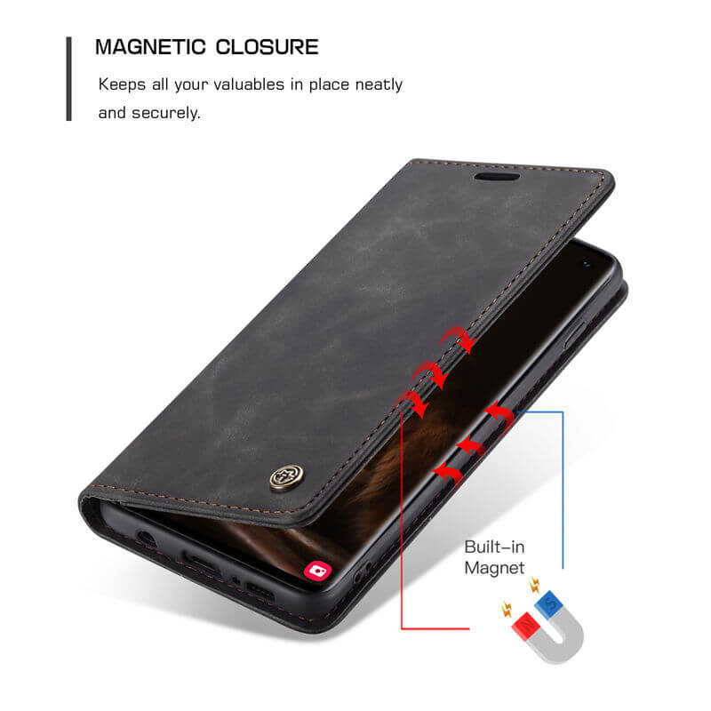 CaseMe Samsung Galaxy S10 Wallet Suede Leather Case - Image 7