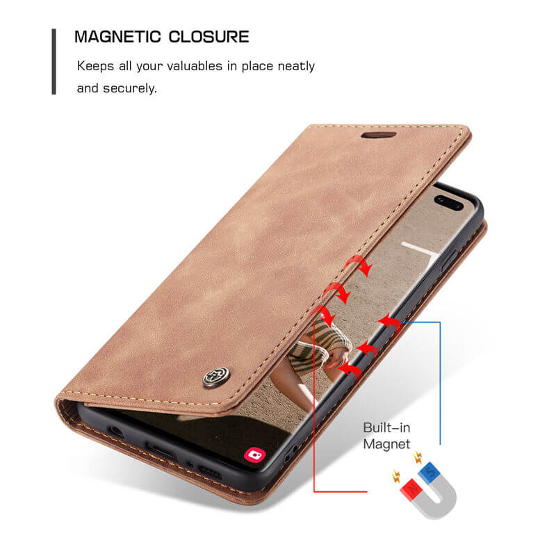 CaseMe Samsung Galaxy S10 5G Wallet Suede Leather Case - Image 7