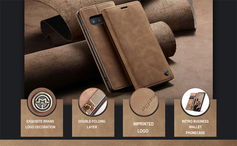 CaseMe Samsung Galaxy S10 Plus Wallet Suede Leather Case