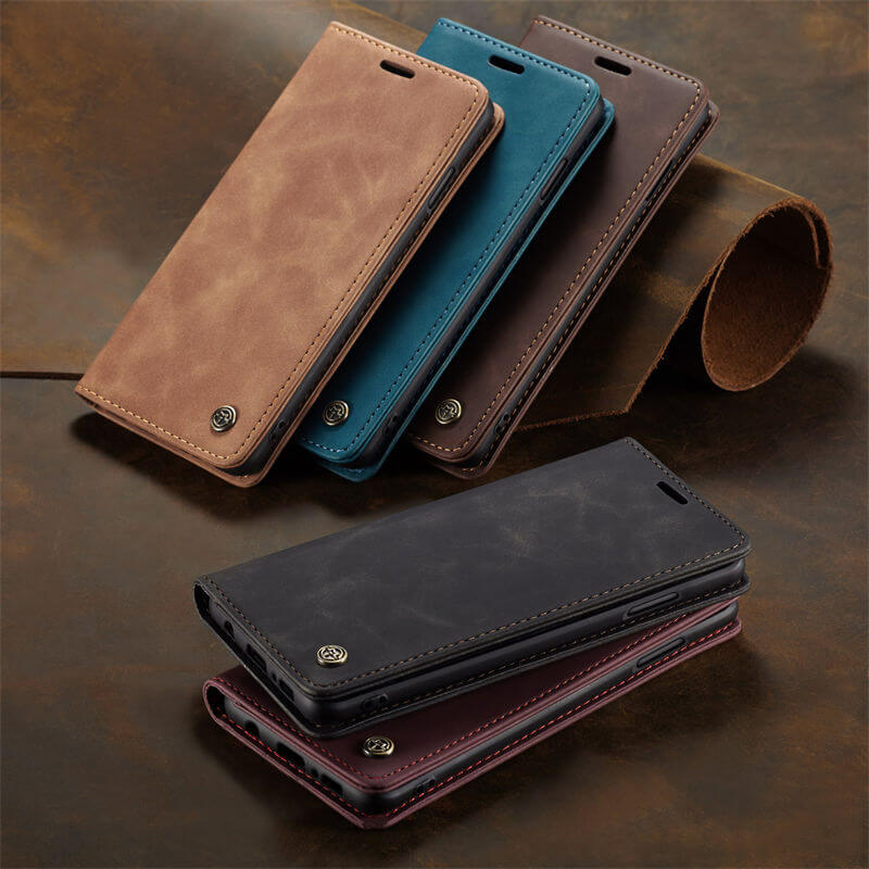 CaseMe Samsung Galaxy S10E Wallet Suede Leather Case