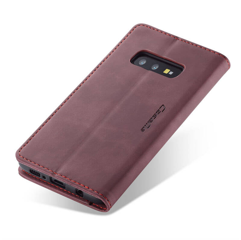 CaseMe Samsung Galaxy S10E Wallet Suede Leather Case - Image 11