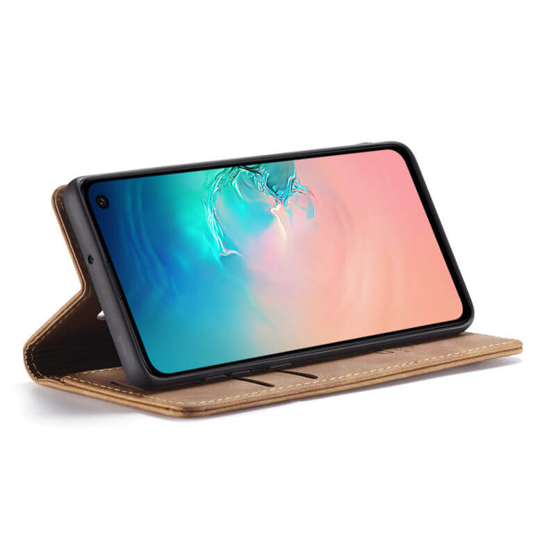 CaseMe Samsung Galaxy S10E Wallet Suede Leather Case - Image 9