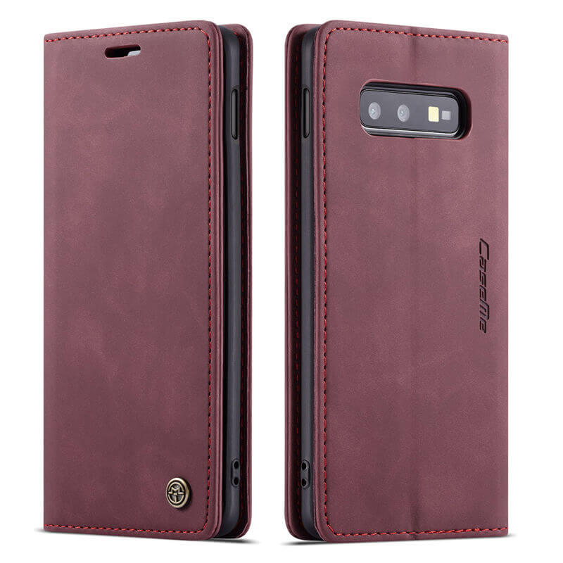 CaseMe Samsung Galaxy S10E Wallet Suede Leather Case - Image 6