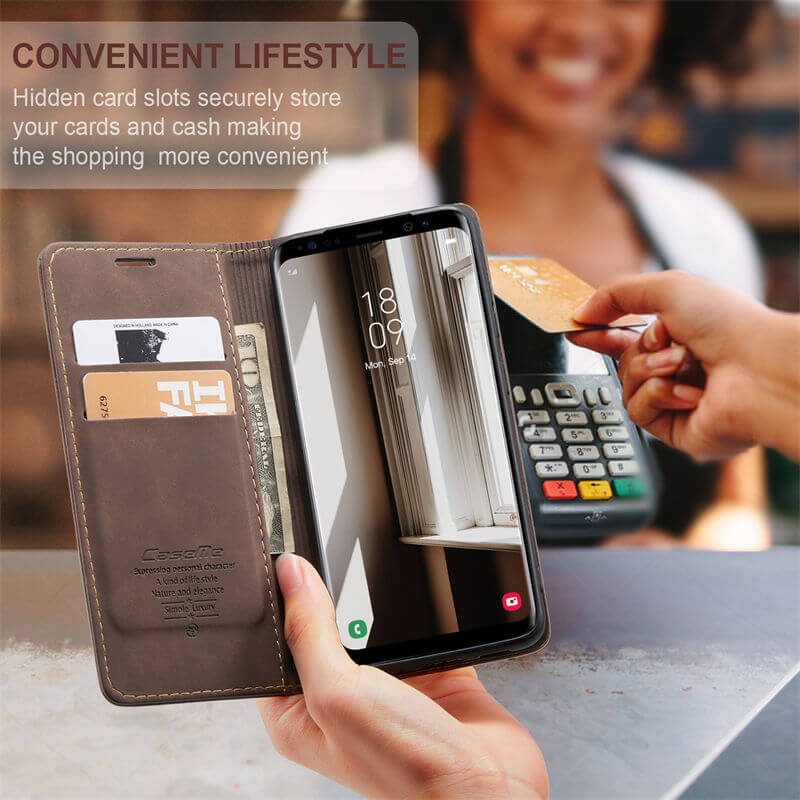 CaseMe Samsung Galaxy S8 Wallet Suede Leather Case - Image 6