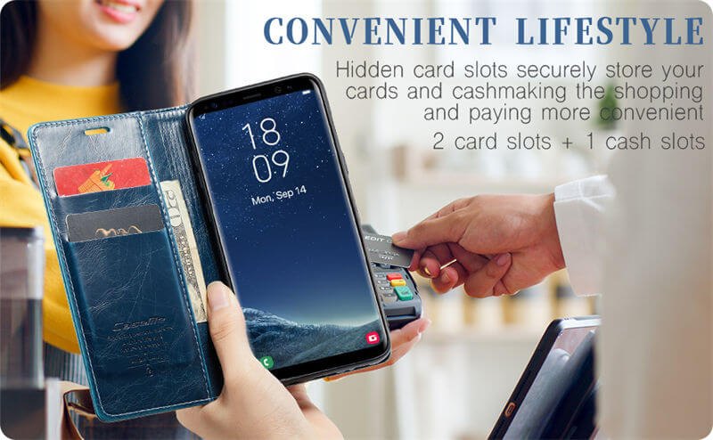 CaseMe Samsung Galaxy S8 Plus Wallet Case