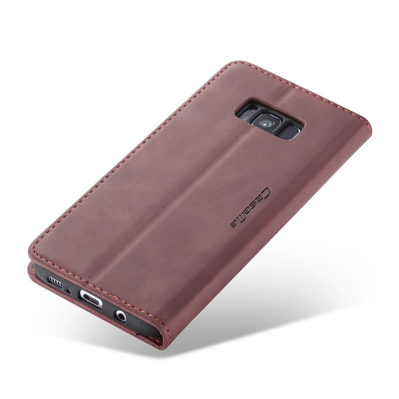 CaseMe Samsung Galaxy S8 Plus Wallet Suede Leather Case - Image 11
