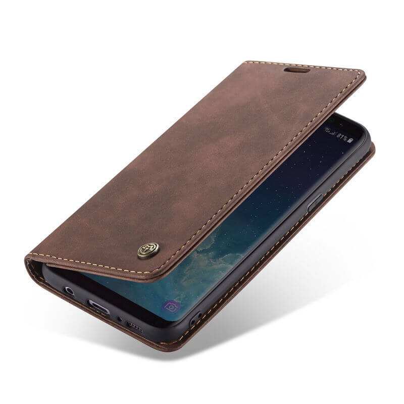 CaseMe Samsung Galaxy S8 Plus Wallet Suede Leather Case - Image 10