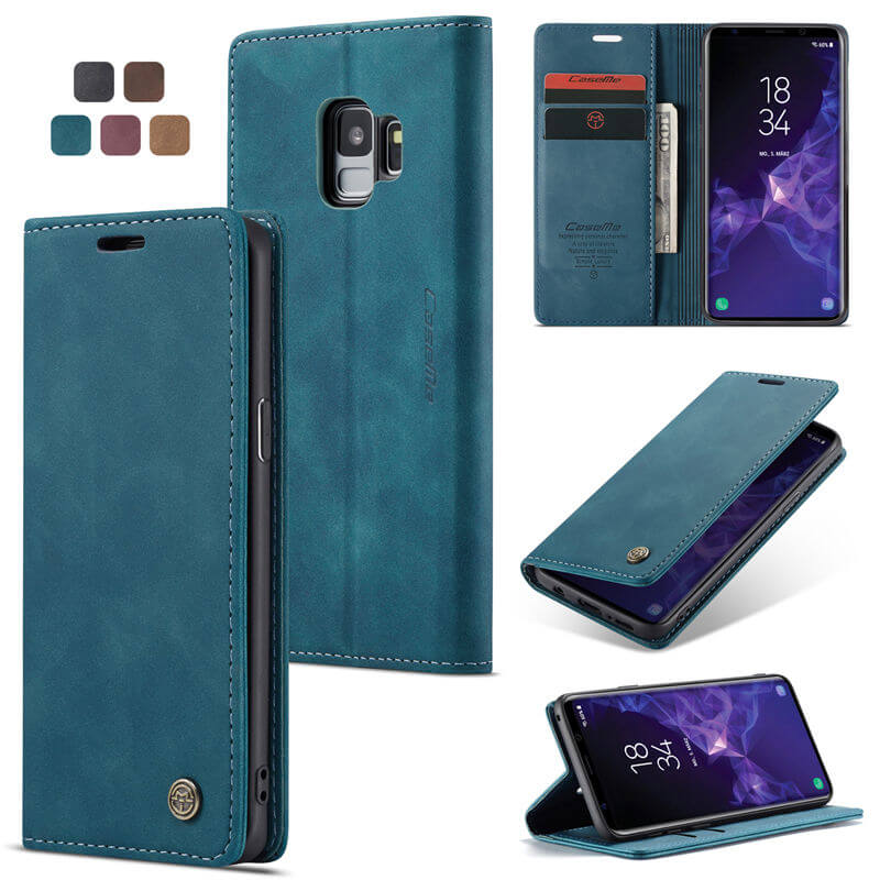 CaseMe Samsung Galaxy S9 Wallet Suede Leather Case