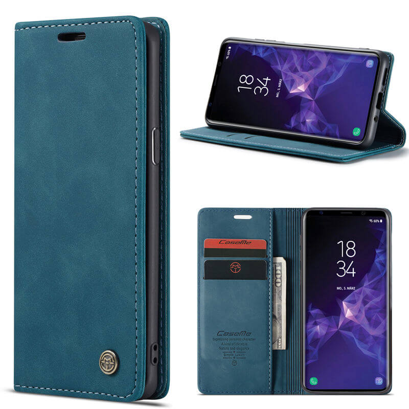CaseMe Samsung Galaxy S9 Wallet Suede Leather Case - Image 11