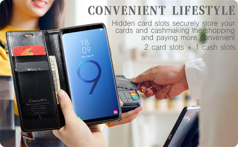 CaseMe Samsung Galaxy S9 Plus Wallet Case