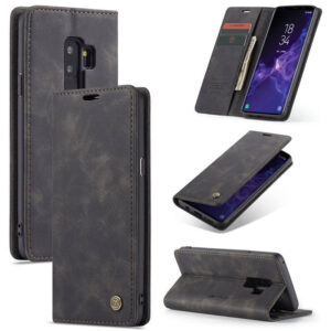 CaseMe Samsung Galaxy S9 Plus Wallet Suede Leather Case