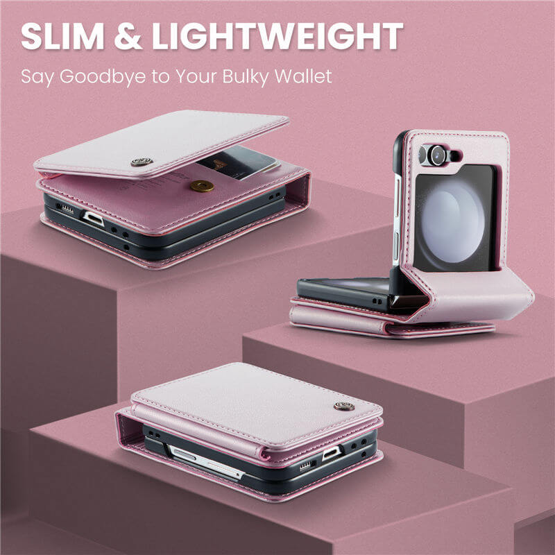 CaseMe Samsung Galaxy Z Flip5 RFID Blocking Card Holder Case - Image 3
