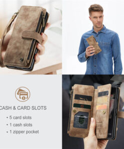 CaseMe Samsung Galaxy Z Fold3 Wallet kickstand Case with Wrist Strap - Image 9
