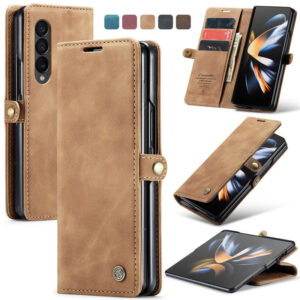 CaseMe Samsung Galaxy Z Fold4 Wallet Suede Leather Case