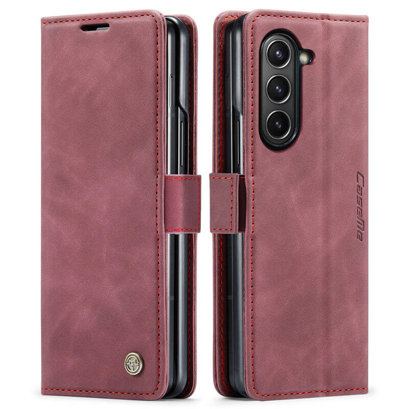 CaseMe Samsung Galaxy Z Fold5 Wallet Suede Leather Case - Image 11