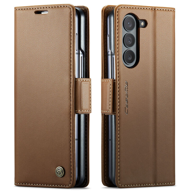 CaseMe Samsung Galaxy Z Fold5 Wallet RFID Blocking Magnetic Buckle Case - Image 12