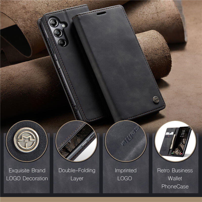 CaseMe Samsung Galaxy A05S Wallet Suede Leather Case - Image 11