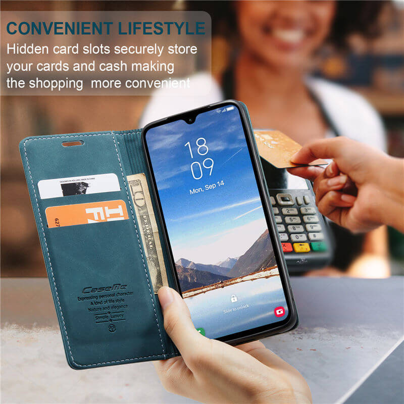 CaseMe Samsung Galaxy A05S Wallet Suede Leather Case - Image 7