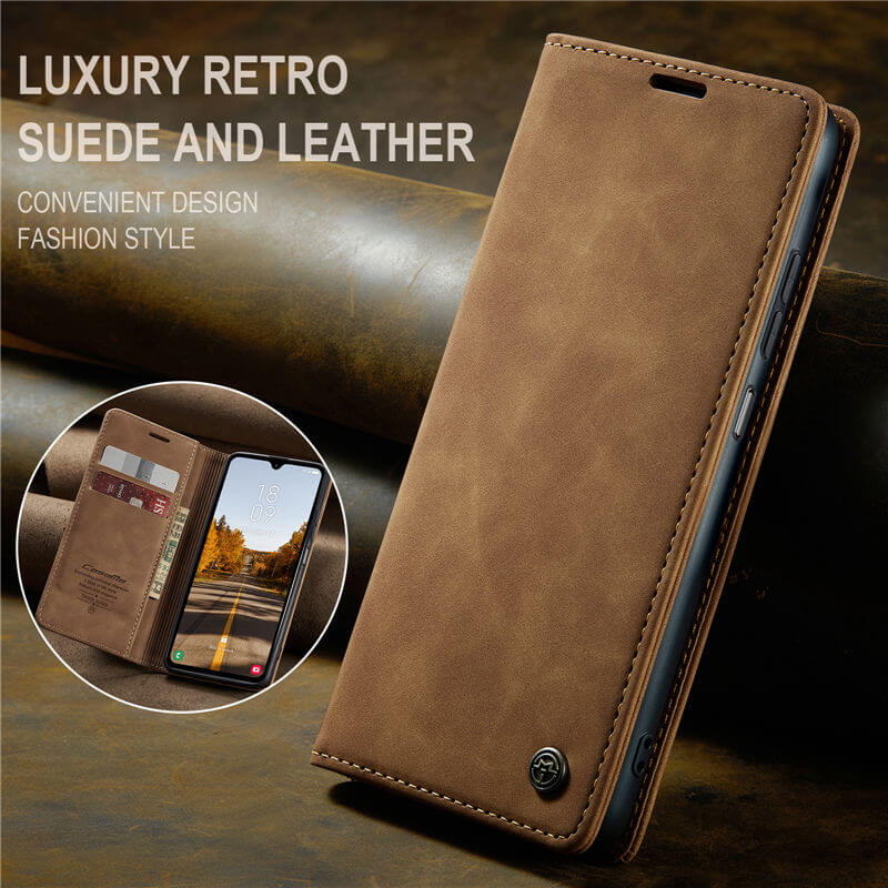 CaseMe Samsung Galaxy A05S Wallet Suede Leather Case - Image 3