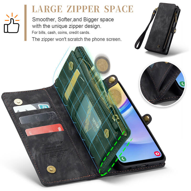 CaseMe Samsung Galaxy A15 Wallet Case with Wrist Strap - Image 7