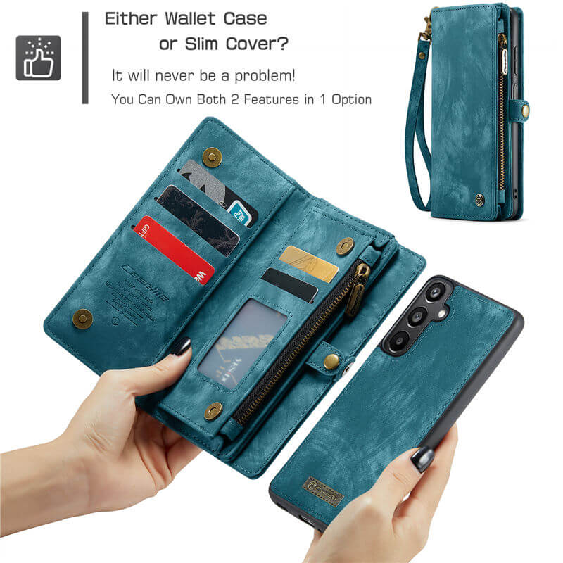 CaseMe Samsung Galaxy A15 Wallet Case with Wrist Strap - Image 8