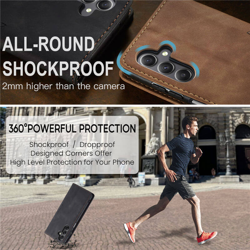 CaseMe Samsung Galaxy A25 Wallet Suede Leather Case - Image 10