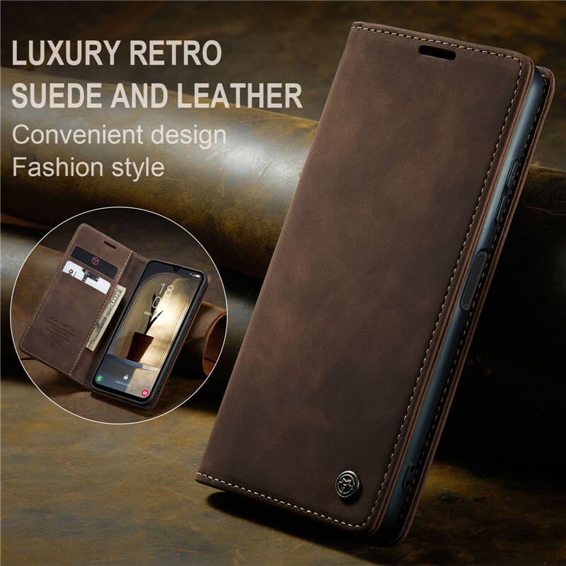 CaseMe Samsung Galaxy A25 Wallet Suede Leather Case - Image 3